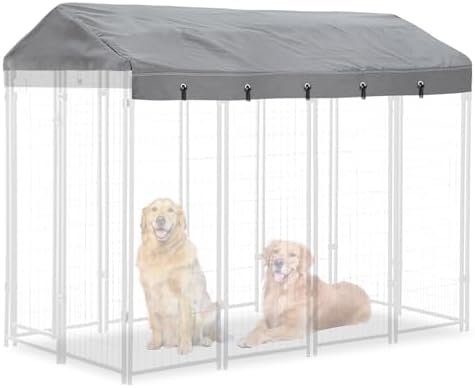Hadisi waterproof dog kennel canopy roof installed on metal wire pet cage