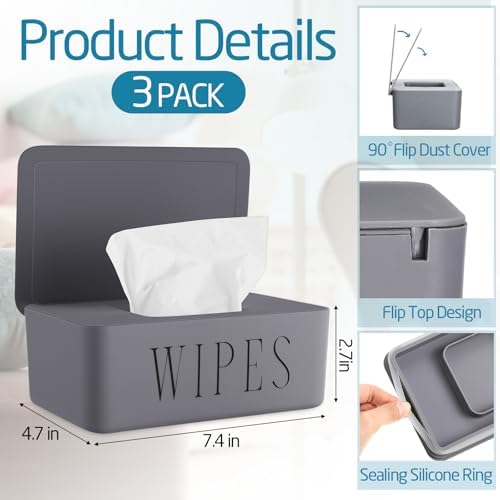 Singhoow refillable wipe holder with open lid showing easy access design