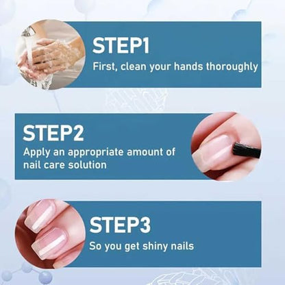 Applying Eloxa 3 Days Nail Care serum to fingernails