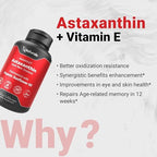Naturalis triple strength astaxanthin dietary supplement bottle angle view