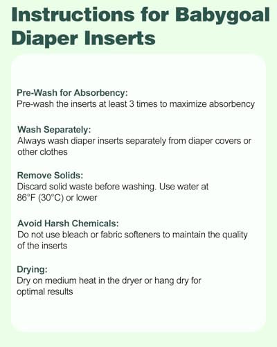 Clean white cloth diaper inserts for baby hygiene
