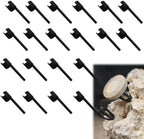 White adjustable coral mount positioning peg for tight reef gaps
