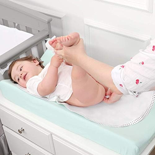 TILLYOU changing pad liners folded stack showing cotton flannel texture