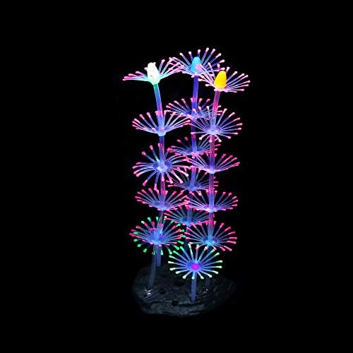 Water safe silicone and resin glow plants for premium Indian aquascaping layouts