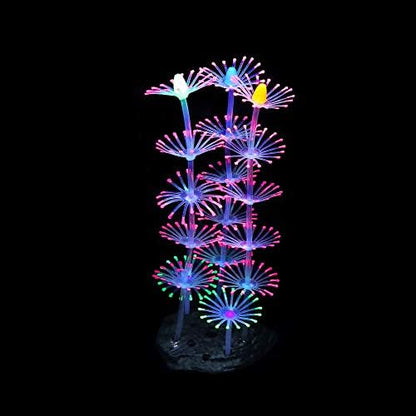 Water safe silicone and resin glow plants for premium Indian aquascaping layouts