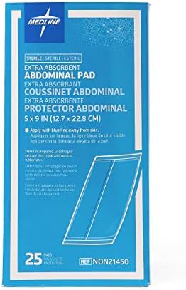 Medline super absorbent surgical dressing pad individually sealed packaging