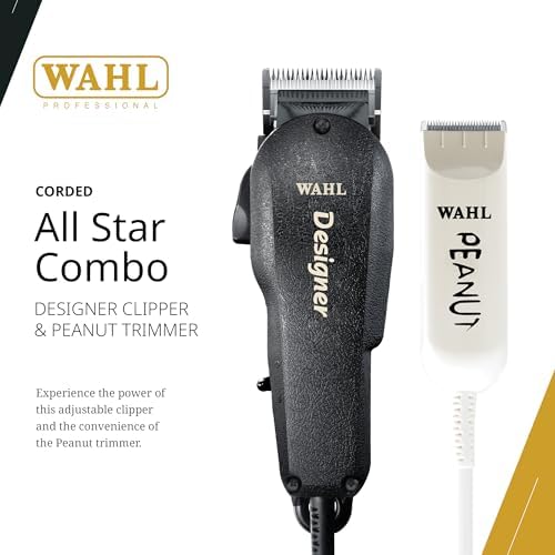 Wahl professional hair clipper and trimmer kit with included attachment guards