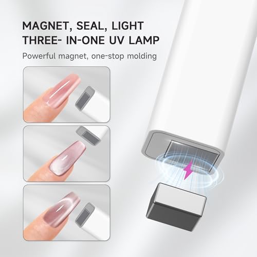 Halmai nail tool set with lamp stamp and magnet