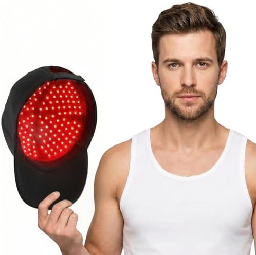 GlowFars red light therapy cap showing inner LED layout
