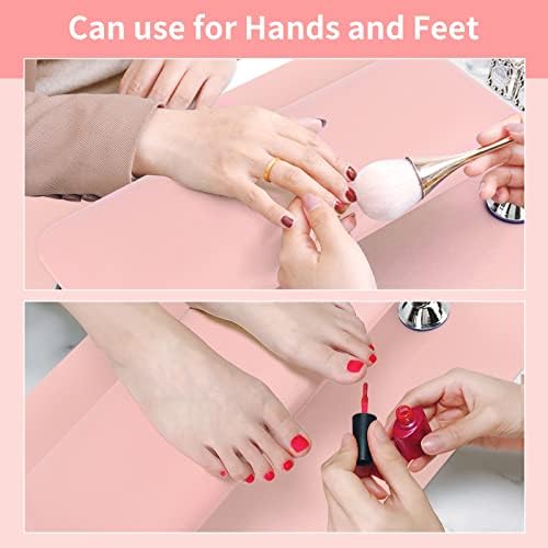 Lionvison foldable nail cushion with matching pink table mat