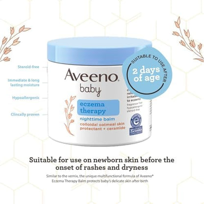 Nighttime moisturizer strengthening baby skin barrier