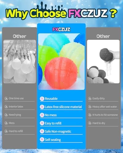 FXCZUZ non magnetic splash balls twenty one pack summer beach activities