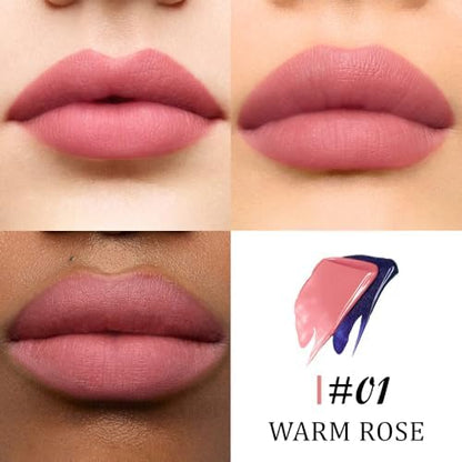 Kaely Warm Rose Lip Stain Peel Off Masque, Long Lasting Waterproof Smudge Proof Lip Tint, Non-Transfer Semi Permanent Lipliner Tattoo with Tweezer, Matte Finish, Vegan & Cruelty-Free, 01 - Image 3