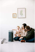 Ubbi steel nappy disposal container interior rubber seal view