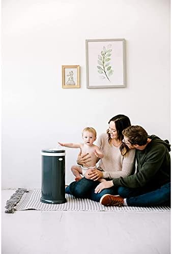 Ubbi steel nappy disposal container interior rubber seal view