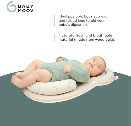 Babymoov Socosy infant floor pad featuring built-in anatomical headrest