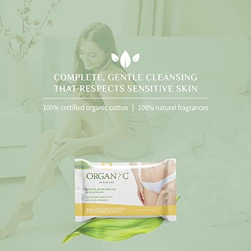 Authentic Organyc organic feminine hygiene wipes imported from USA for Indian consumers.