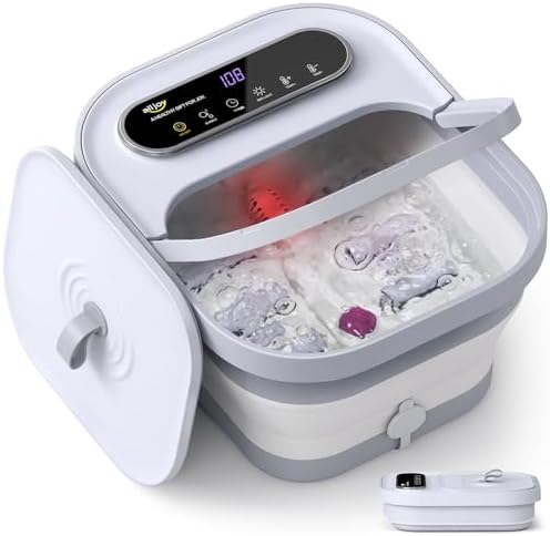 Alljoy collapsible foot spa digital touchscreen display