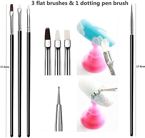 Fulinjoy Professional Nail Art Tools Being Used for Gel Polish Nail Design
