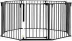 Regalo 192 inch configurable safety barrier installed securely across a large open concept room opening.