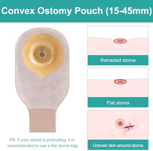 Steawoce ten piece drainable ostomy pouches displaying the secure clamp closure mechanism and soft non woven backing