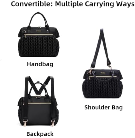 Bhafem waterproof travel bag shown in backpack mode