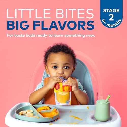 Stage 2 baby food texture inside a bowl