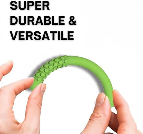 Three pieces of multicolored silicone breather sticks for smoking cessation.