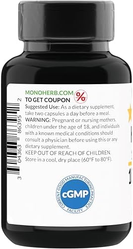 Extra strength 10x Hadjod extract capsules by MONOHERB for authentic bone health care.