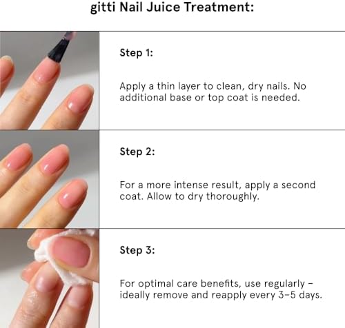 Gitti vegan nail polish treatment side angle shot