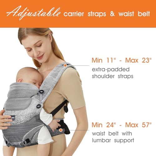 Fe Li Hua baby carrier showing adjustable straps and buckles