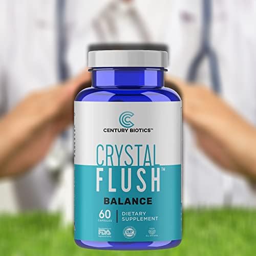 Crystal Flush antifungal capsules showing ingredient list of plant extracts.