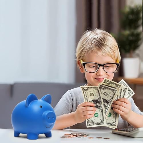 XDRELEC medium size money box being held by a toddler demonstrating the lightweight build