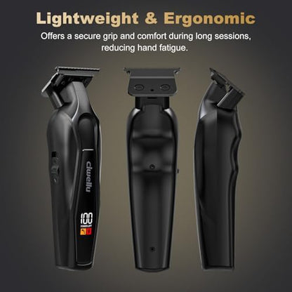Ciwellu body and beard trimmer kit including cleaning brush and accessories for men premium grooming