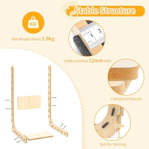 Nxwjoy kitten scratching post alternative reversible double-sided pad layout