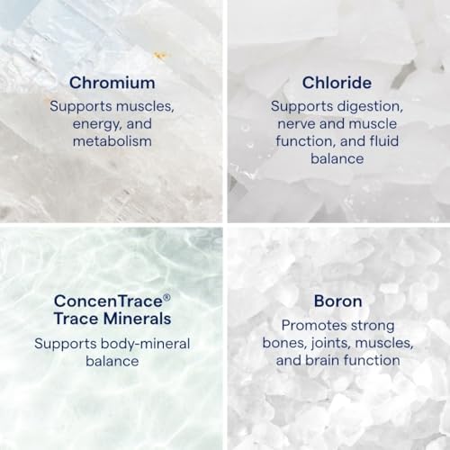 Trace Minerals liquid chromium supplement for metabolism and energy support side label