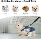 FurryShell pure cotton pet harness vest side view detailing the premium leather walking leash.