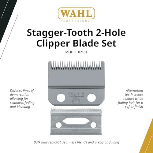 Wahl 5 star cordless magic clip replacement blade pack with included oil and installation screws
