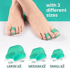 Welnove medical grade silicone toe splints for claw and crooked toe relief.