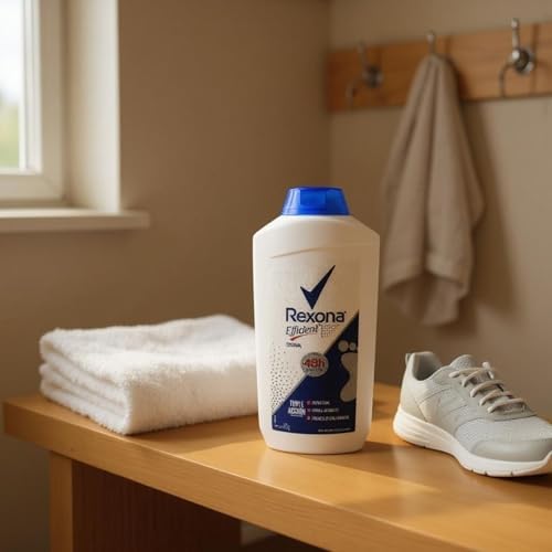 Rexona Efficient Foot Talcum Powder 180g â€“ Yahve - Refreshing Scent & Moisture - Absorbing Formula for Daily Foot Care - Image 5