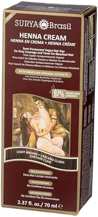 Surya Brasil natural beauty award winner badge on the side of the light brown packaging