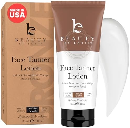 Beauty by Earth Face Self Tanner Lotion front view