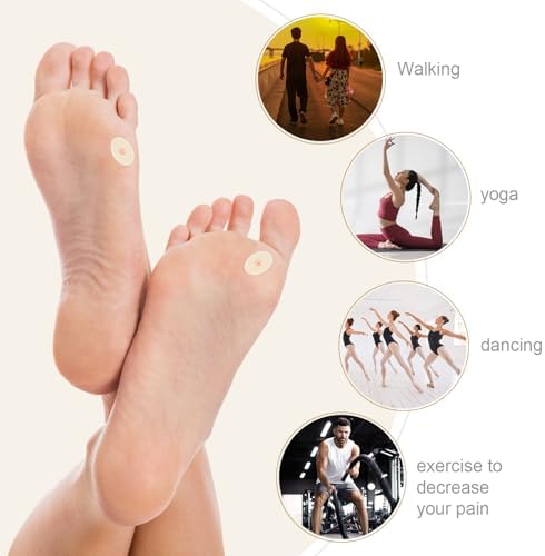 NQEUEPN foot callus protectors applied to a toe for shoe pressure relief.