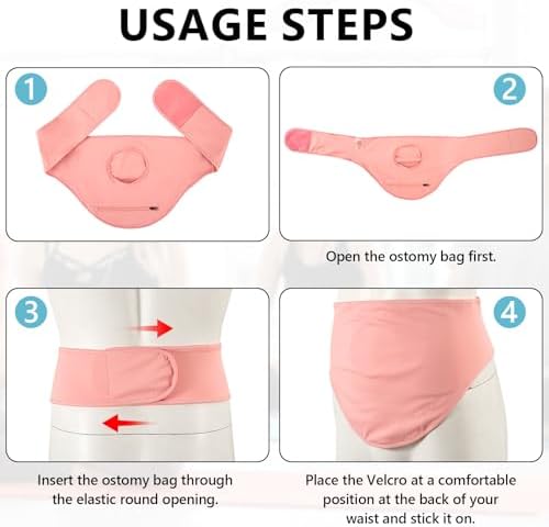 Discreet ostomy bag concealer belt for active daily use