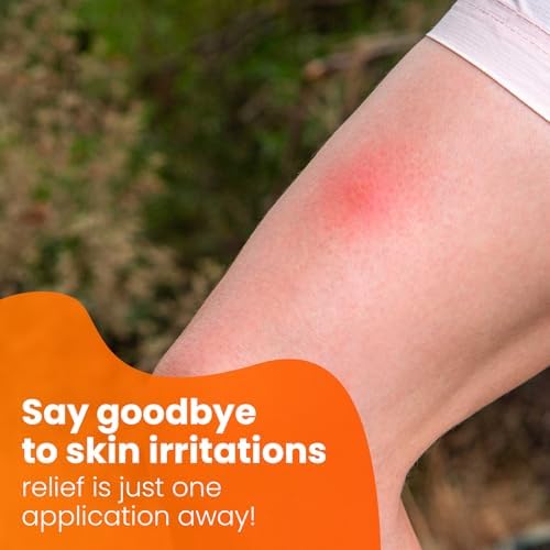 Waterproof hydrocortisone ointment tube for long lasting itch protection.