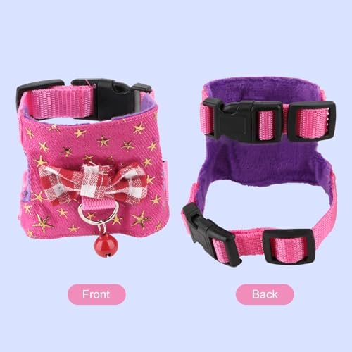 Close-up of the soft plush lining and cotton fabric on the small pet vest