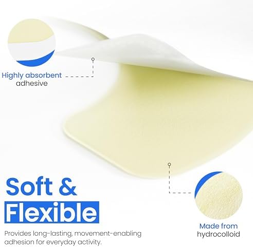 Safe n' Simple elastic skin barrier strips showing flexible hydrocolloid texture close up