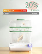 Momcozy baby bottle sterilizer and dryer side profile