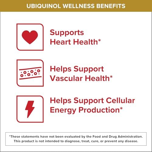 Qunol active antioxidant CoQ10 softgels bottle side packaging details