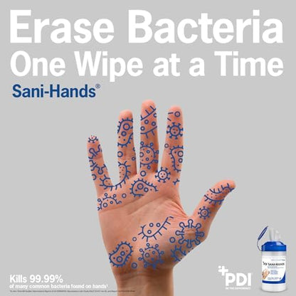 Sani-Hands Hand Sanitizer Wipes 100 Packets Per Box - Image 3